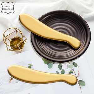 Long couteau conception pur laiton mise au rebut Massage or Gua Sha métal cuivre Guasha conseil - Product Image 5