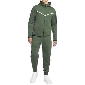 Jersey de lana de algodón de primera calidad para hombre, chándal con capucha, conjunto de pantalones de chándal de Color sólido, chándal transpirable estampado de verano - Product Image 1