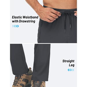 High Quality Material Solid Color 100% Cotton Knitted Men's <b>Pants</b> Casual Men's Trousers Zipper Pockets Solid Color Jogger <b>Pants</b> - Product Image 6