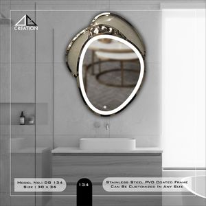 Mueble de Baño Moderno y Duradero con Marco de Acero Inoxidable con Recubrimiento PVD, Elegante e Irregular - Product Image 3