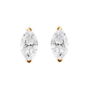 Majestic Luxury 1,50 Ct Round Brilliant Cut Lab Grown Diamond Pendientes clásicos para mujer en oro de 14K Venta al por mayor OEM - Product Image 4