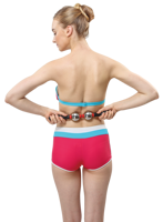 ALLWINWIN MSK97 Bâton de massage - Rouleau de massage musculaire chaud/froid en acier inoxydable pour les jambes