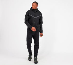 Chándal informal para hombre, chándal informal con bordado pesado para hombre, chándal de algodón 100% para hombre, ropa de calle para hombre, chándal, soporte OEM - Product Image 4