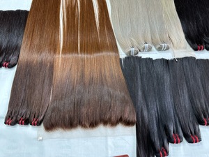 Prix usine Haute Qualité 100% Extensions de Cheveux Humains Vietnamiens Fermeture Frontale Bundle Long 6-32 Pouces Couleur Noire - Product Image 5
