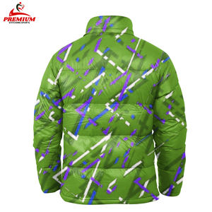 Veste matelassée unisexe ample, personnalisation par sublimation sur le devant, bulle, printemps, imperméable, respirante, jacquard en laine, broderie élégante - Product Image 2