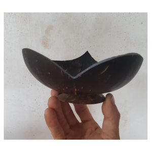 Tazón de cáscara de coco natural fácil de limpiar, interior liso, ligero, seguro de usar, perfecto para comidas familiares diarias y vida ecológica - Product Image 1