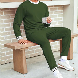 CREW NECK Pull d'entraînement élégant Sweat Suit à la mode respirant Sweat à capuche et survêtement à manches longues pour homme 100% coton Survêtements - Product Image 3