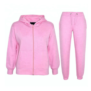 Mode Zip à manches longues haut ensembles coton entraînement sweats à capuche lâche doux pantalon ensembles course vêtements de sport femmes 2 pièces ensembles - Product Image 5