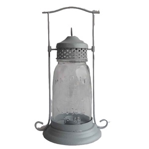 Vente en gros de lanterne cadeau de l'Aïd lanternes marocaines en verre et en fer aux chandelles lanternes décoratives du Ramadan fournisseur indien - Product Image 3