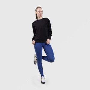 กางเกงเลกกิ้งไร้ตะเข็บ Stride Sports (สีน้ำเงิน) ไซส์พลัส XS-XXL ยกกระชับเอว ยืดหยุ่น ระบายอากาศได้ดี ผลิตจากไนลอน/สแปนเด็กซ์ สำหรับออกกำลังกาย ความยาวระดับข้อเท้า - Product Image 4