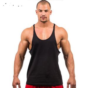 Camiseta sin mangas deportiva de corte caído de gran tamaño suelta de algodón 100% de alta calidad, camisetas sin mangas de talla grande para hombre - Product Image 2