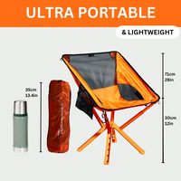 Chaise pliante robuste pour adulte, confortable, entièrement rembourrée, capacité 500 lbs, pour sports de plein air, plage, camping, en acier inoxydable chauffant