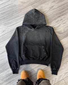 Sudaderas con Capucha Unisex de Último Diseño, Nueva Llegada, Calidad Premium, Estilo Desgastado con Pedrería, Lavado Desteñido, Precio Bajo - Product Image 6