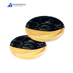 Meilleure vente Dessous de verre en bois de résine époxy Design en bois naturel pour dîner Usine du Vietnam - Product Image 3