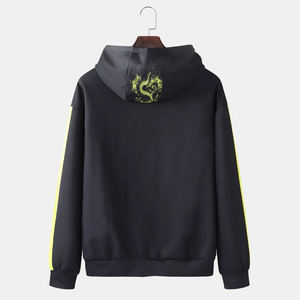 เสื้อฮู้ดสำหรับผู้ชายผ้าฝ้าย100% พิมพ์โลโก้400 GSM French Terry - Product Image 2