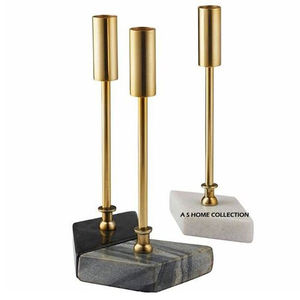 Porte-bougie luxueux en verre et métal avec feuille de Ginkgo, nouveau support unique pour bougies chauffe-plat pour la décoration de mariages et banquets - Product Image 3