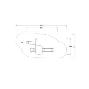 Plastic Wooden Children's Playground <b>Swing</b> Set Model SG09 with One <b>Slide</b> and One <b>Swing</b> for School and Park Use - Product Image 3