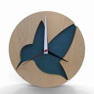 Vintage Modern Single Face <b>Wall</b> <b>Clock</b> Resin/Epoxy Wood Quartz Needle Design for Home Hotel Restaurant <b>Decor</b> Living Room - Product Image 4