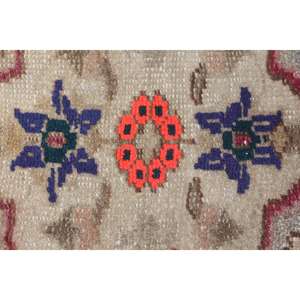 Alfombra Turca Vintage de 3.6x12.3 pies (109x374 cm), Alfombra Marrón Roja Ombré - Product Image 4