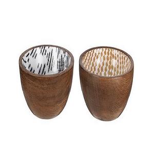 Bol décoratif en bois Bol de service pour salade Bol en bois pour la maison avec décoration de bureau multifonctionnelle - Product Image 1