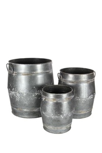 Maceta Metálica Galvanizada para Exteriores, Decoración de Jardín, Novedad, Macetero Moderno para Sala de Estar, Centros de Mesa, Urnas, Jarrones - Product Image 5