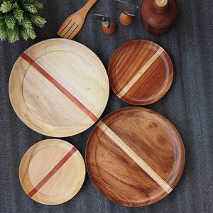 Bandeja de Madera Clásica Hecha a Mano de Alta Calidad para Servir, Bandeja de Servicio Personalizada al por Mayor con Asa - Product Image 2