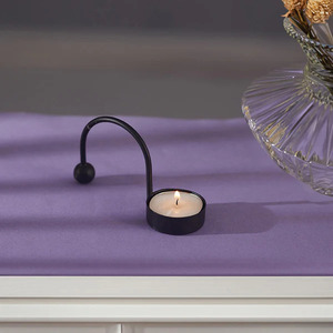 Bougeoir noir sophistiqué Design élégant rencontre la fonction Bougeoir noir classique Élevez votre espace avec gras - Product Image 2