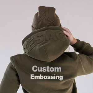 Sudaderas con Capucha para Hombre, Personalizadas con Logotipo OEM, de Alta Calidad, 100% Algodón Grueso, Ecológicas, Otoñales, con Bordado 3D, Hombros Caídos, Talla Grande - Product Image 5