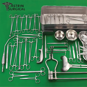 Bộ 59 cái thép không gỉ mổ lấy thai dụng cụ phẫu thuật hướng dẫn sử dụng với hộp lưu trữ c-phần công cụ tiêu chuẩn an toàn-MOL - Product Image 1