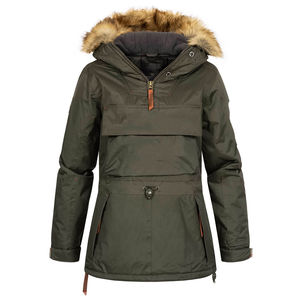 Chaqueta Parka Estándar para Mujer con Capucha Ajustable, Regular, Otoño, Impermeable, Cortavientos, Transpirable, Ecológica, de Nailon, Personalizable - Product Image 2