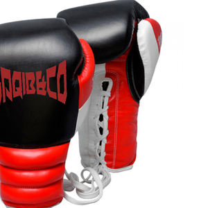 Gants d'entraînement de boxe professionnels lacés Gants de boxe en cuir de conception personnalisée pour le combat de sparring - Product Image 2