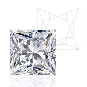 Gemver Princess Cut Lab Grown Diamond VVS Clarity DEF Color IGI Certified Real Diamond pour l'utilisation de bijoux du grossiste - Product Image 2