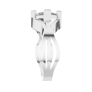 Anillo de Compromiso de Moissanita con Corte Princesa de 1.3 CT, Oro Sólido de 14k, Diseño Trenzado, Regalo de Boda para Mujer, Joyería Directa de Fábrica - Product Image 2