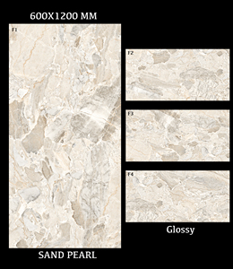 Dalles en porcelaine polies aspect marbre glacé avec des motifs de vignes dorées brillantes, fabrication 600x600 600x1200 mm - Product Image 2