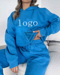 Ensemble de survêtement de sport pour femmes de haute qualité, pantalon de survêtement et sweat-shirt, deux pièces, taille haute, pour la course à pied - Product Image 5