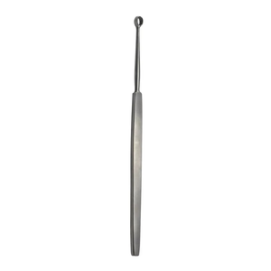 Curette dermique à une extrémité, curette Buck Ear droite et aiguisée, taille personnalisée, instrument manuel en acier inoxydable de qualité médicale - Product Image 1
