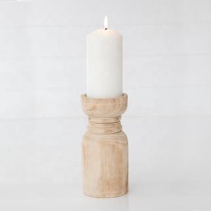 Bougeoir en bois de hêtre de haute qualité, chandelier décoratif artisanal en bois pour la décoration de la maison, fête de mariage - Product Image 5