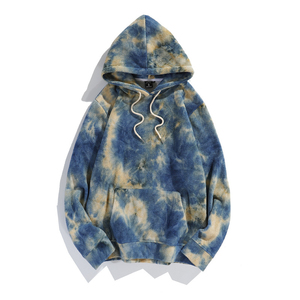 Unisex Polar Fleece Poliéster Tie Dye Sudaderas con capucha de alta calidad de secado rápido Jersey grueso con logotipo personalizado para el invierno - Product Image 4
