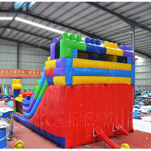 Commercial Grade PVC <b>Inflatable</b> Bouncy Castle Dry <b>Slide</b> Customized Color Kids Outdoor Play Equipment - Product Image 4