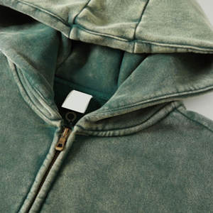 Vente en gros de sweats à capuche délavés à l'acide qualité supérieure bon marché pour hommes en stock - Product Image 2