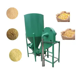 Industrial corn grain grinder mixer 0.5T feed food crusher HJ-GL500