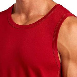 Camisetas sin mangas de talla grande para hombre, camisetas sin mangas de punto de algodón transpirable para deportes, gimnasio, Fitness, ropa de calle con logotipo personalizado OEM de Pakistán - Product Image 3