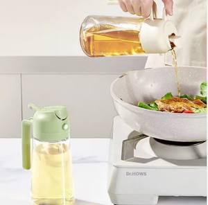 Portable 470ml Olive <span class=keywords><strong>Oil</strong></span> Glass Spray Garrafa 2 em 1 <span class=keywords><strong>Oil</strong></span> Pulverizador Dispenser Garrafa para Cozinha Cozinhar - Product Image 6