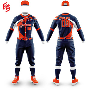 Uniforme Deportivo de Béisbol y Sóftbol de Alta Calidad, Transpirable, con Estampado o Liso, Tallas Grandes, Venta al Por Mayor, 100% Poliéster para Hombre - Product Image 6