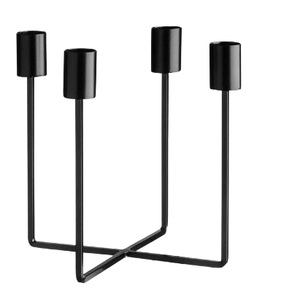 Portavelas moderno de metal con acabado dorado hecho a mano disponible Portavelas de metal con forma personalizada de diseñador atractivo - Product Image 5