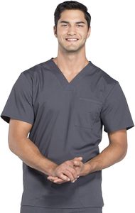 Venta al por mayor personalizado Scrubs para enfermería profesional clínico médico Scrubs de calidad superior de los hombres con cuello en V Scrub 4 bolsillos uniforme - Product Image 2