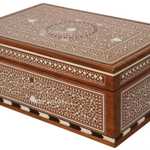Pafu Ramadan Mubarak Home Decor Cadeau islamique Décoration de l'Aïd Signe de l'Aïd Caisse en bois Coffrets cadeaux - Product Image 1