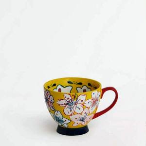 Juego de tazas de té de cerámica 6 Juego de servidor de ensalada de madera y resina más vendidos y utensilios Artículos hechos a mano - Product Image 3