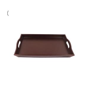 Meilleur prix Italia Leatherite Plateau Taille Plateau de nourriture pour la maison Plateau pour servir des gâteaux Pâtisseries Snacks - Product Image 1