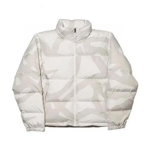 Veste matelassée personnalisée avec logo, vente en gros, plusieurs couleurs, col montant, chaude, streetwear d'hiver, manteau OEM - Product Image 5